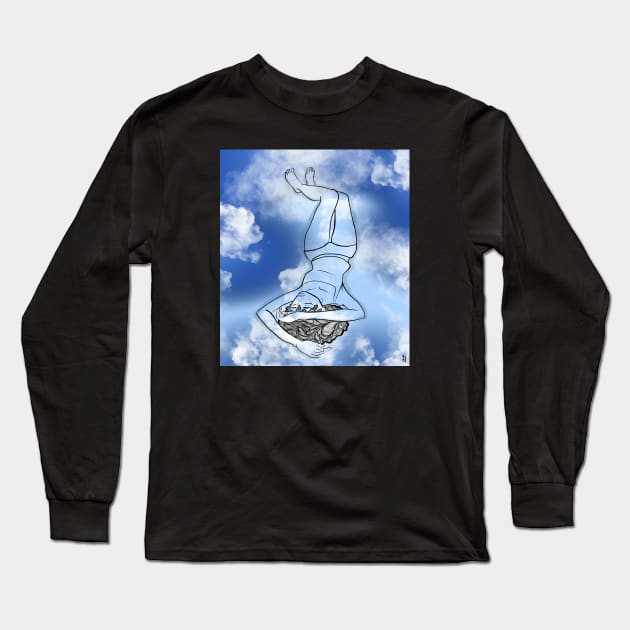 In the Clouds Long Sleeve T-Shirt by bananapeppersart